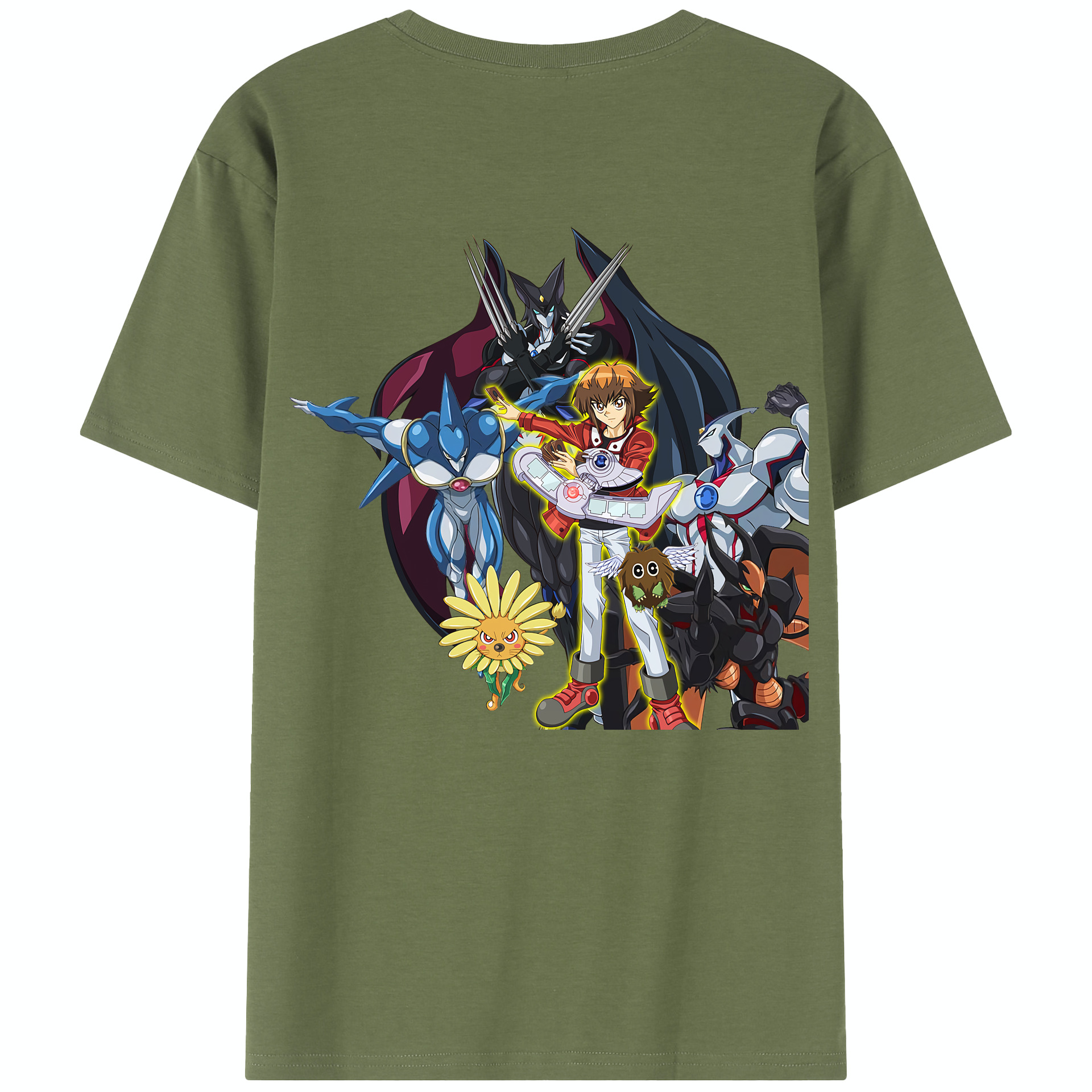 （画像用） 遊☆戯☆王 Yu-Gi-Oh! 綿100％半袖Tシャツ（背面プリント）